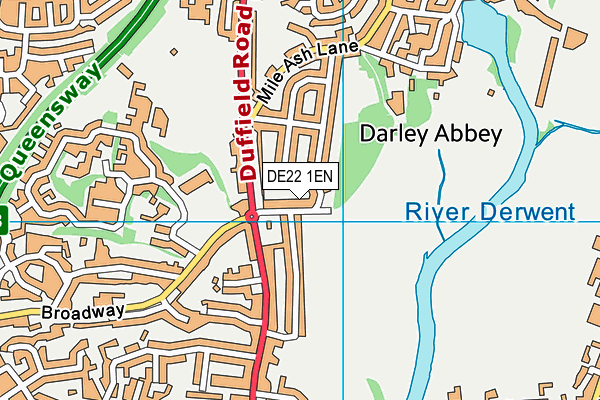 DE22 1EN map - OS VectorMap District (Ordnance Survey)