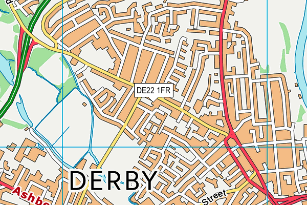 DE22 1FR map - OS VectorMap District (Ordnance Survey)