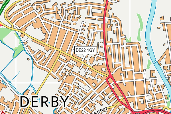 DE22 1GY map - OS VectorMap District (Ordnance Survey)