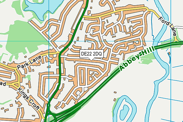 DE22 2DQ map - OS VectorMap District (Ordnance Survey)