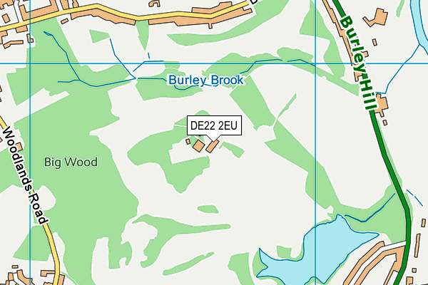 Allestree Park Golf Club (Closed) map (DE22 2EU) - OS VectorMap District (Ordnance Survey)