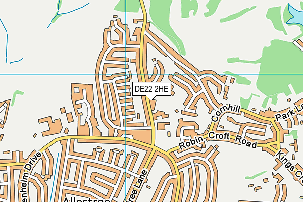 Portway Infant School map (DE22 2HE) - OS VectorMap District (Ordnance Survey)