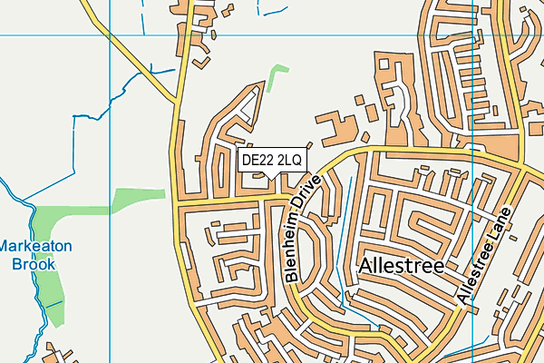 DE22 2LQ map - OS VectorMap District (Ordnance Survey)
