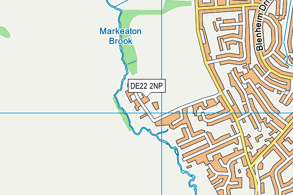 DE22 2NP map - OS VectorMap District (Ordnance Survey)