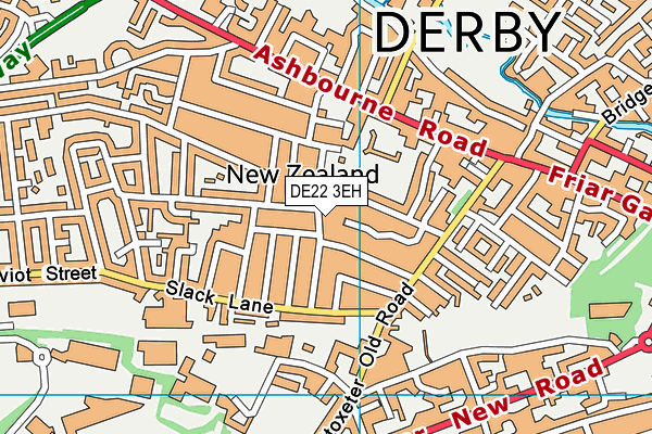 DE22 3EH map - OS VectorMap District (Ordnance Survey)