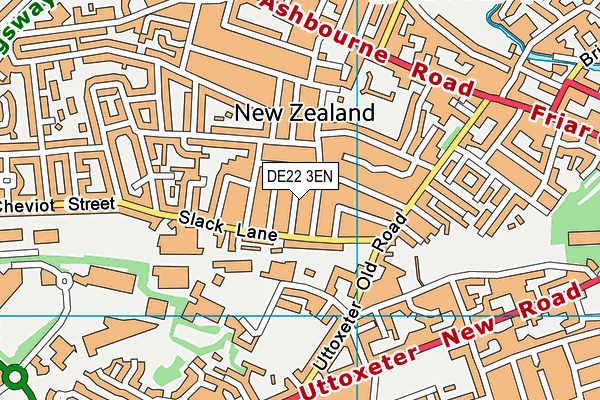DE22 3EN map - OS VectorMap District (Ordnance Survey)