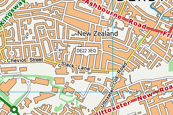 DE22 3EQ map - OS VectorMap District (Ordnance Survey)