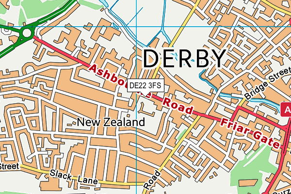 Ashgate Primary School map (DE22 3FS) - OS VectorMap District (Ordnance Survey)