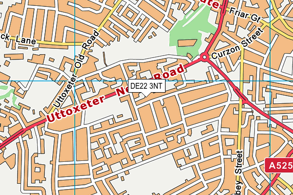 DE22 3NT map - OS VectorMap District (Ordnance Survey)