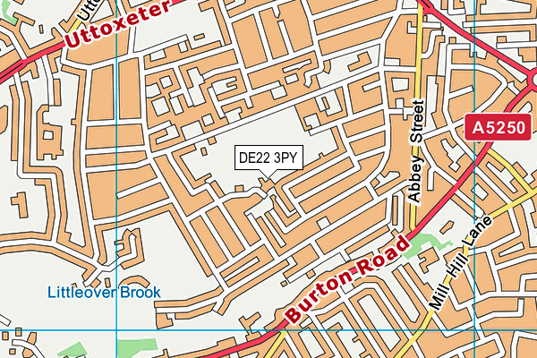 DE22 3PY map - OS VectorMap District (Ordnance Survey)