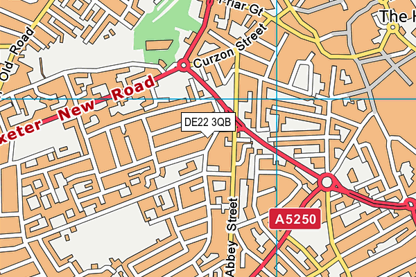 Becket Primary School map (DE22 3QB) - OS VectorMap District (Ordnance Survey)