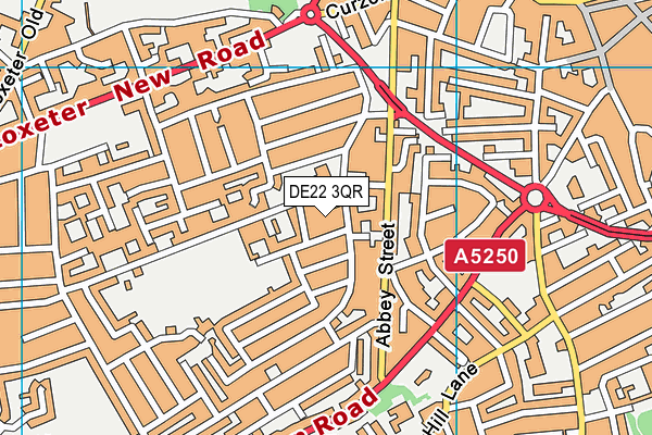 DE22 3QR map - OS VectorMap District (Ordnance Survey)