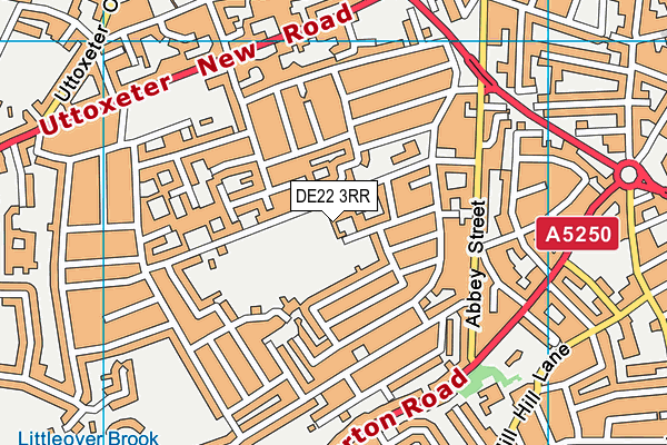 DE22 3RR map - OS VectorMap District (Ordnance Survey)