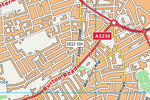 DE22 3SH map - OS VectorMap District (Ordnance Survey)