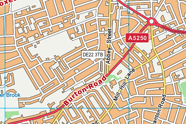 DE22 3TB map - OS VectorMap District (Ordnance Survey)