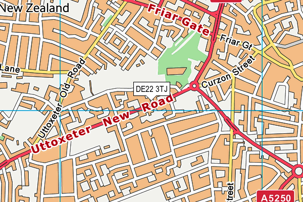 DE22 3TJ map - OS VectorMap District (Ordnance Survey)