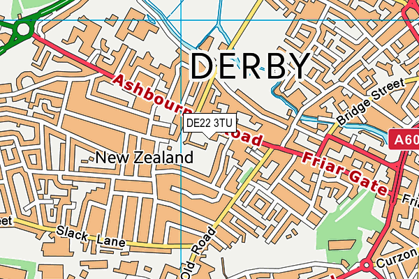 DE22 3TU map - OS VectorMap District (Ordnance Survey)