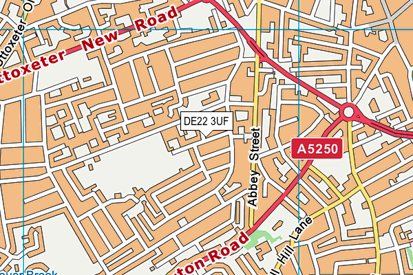 DE22 3UF map - OS VectorMap District (Ordnance Survey)