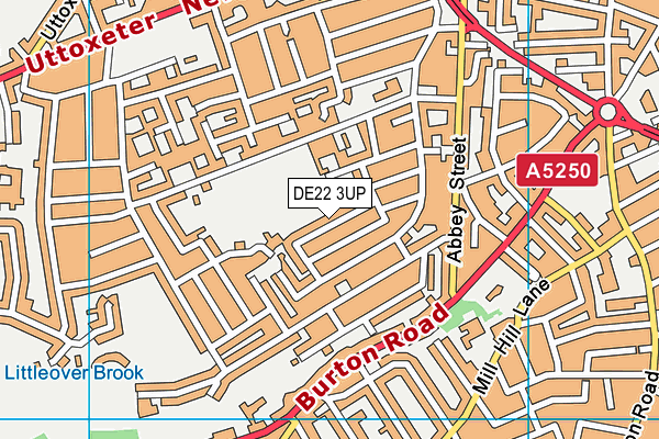 DE22 3UP map - OS VectorMap District (Ordnance Survey)