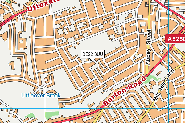 DE22 3UU map - OS VectorMap District (Ordnance Survey)