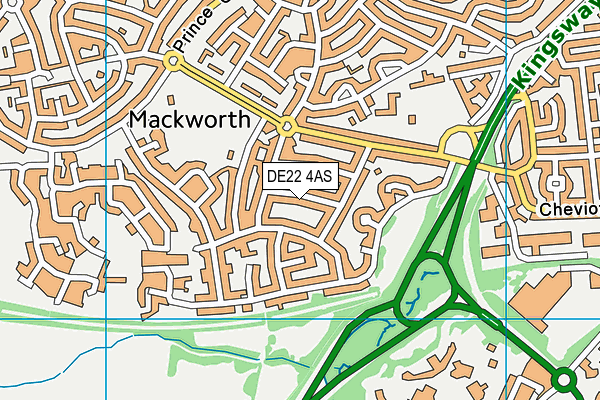 DE22 4AS map - OS VectorMap District (Ordnance Survey)