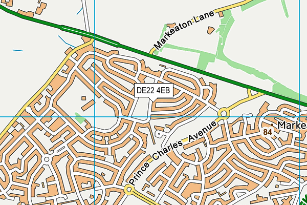 DE22 4EB map - OS VectorMap District (Ordnance Survey)