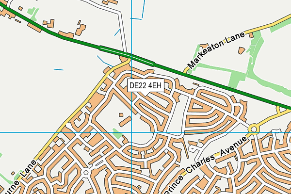 DE22 4EH map - OS VectorMap District (Ordnance Survey)
