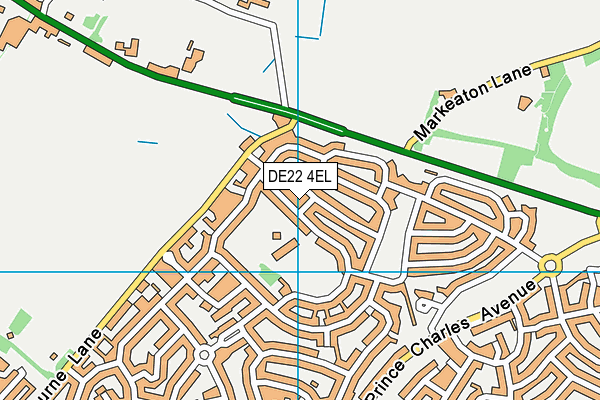 DE22 4EL map - OS VectorMap District (Ordnance Survey)