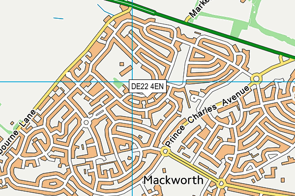 DE22 4EN map - OS VectorMap District (Ordnance Survey)