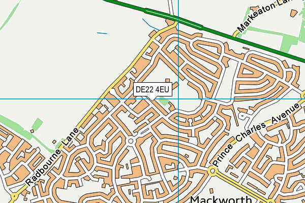 DE22 4EU map - OS VectorMap District (Ordnance Survey)