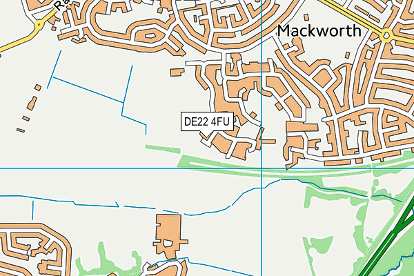 DE22 4FU map - OS VectorMap District (Ordnance Survey)