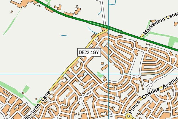 DE22 4GY map - OS VectorMap District (Ordnance Survey)