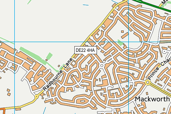 DE22 4HA map - OS VectorMap District (Ordnance Survey)