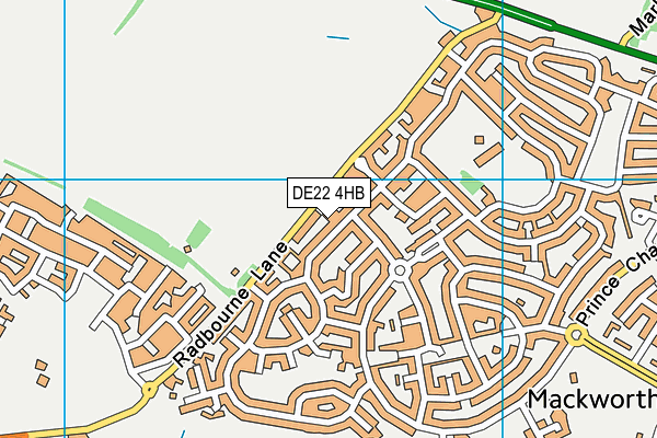 DE22 4HB map - OS VectorMap District (Ordnance Survey)