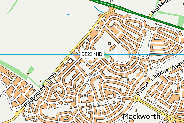 DE22 4HD map - OS VectorMap District (Ordnance Survey)