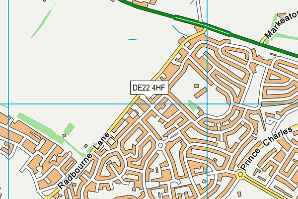 DE22 4HF map - OS VectorMap District (Ordnance Survey)