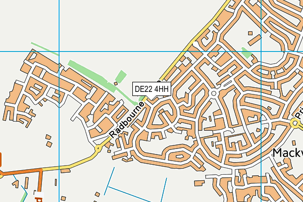 DE22 4HH map - OS VectorMap District (Ordnance Survey)