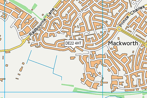 DE22 4HT map - OS VectorMap District (Ordnance Survey)