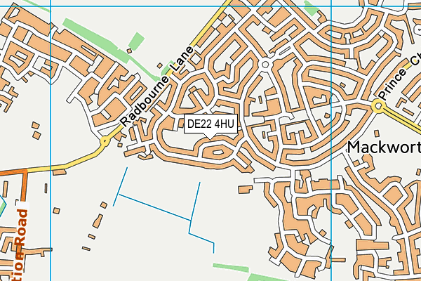 DE22 4HU map - OS VectorMap District (Ordnance Survey)