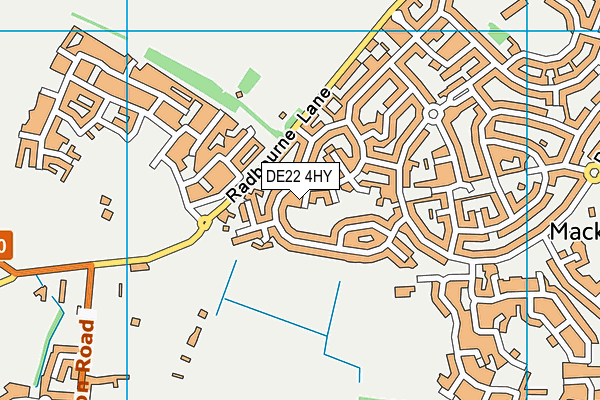 DE22 4HY map - OS VectorMap District (Ordnance Survey)