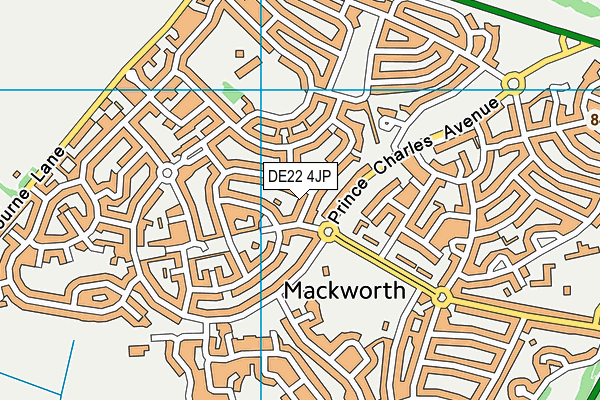 DE22 4JP map - OS VectorMap District (Ordnance Survey)