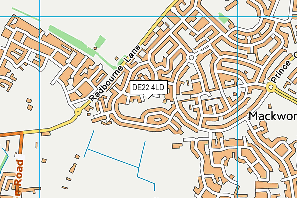 DE22 4LD map - OS VectorMap District (Ordnance Survey)