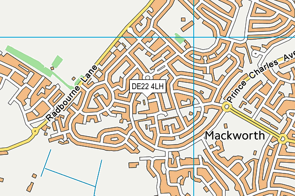 DE22 4LH map - OS VectorMap District (Ordnance Survey)