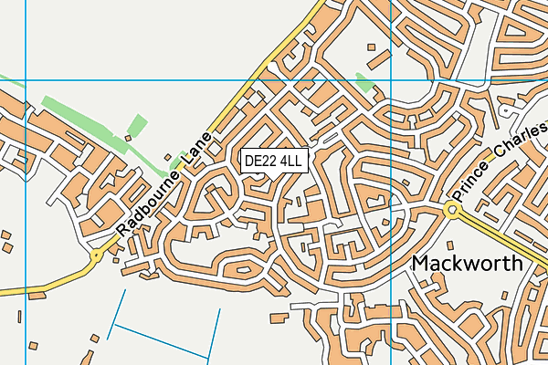 DE22 4LL map - OS VectorMap District (Ordnance Survey)
