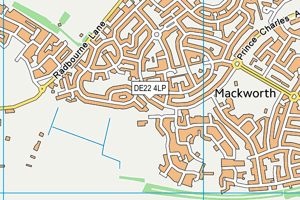 DE22 4LP map - OS VectorMap District (Ordnance Survey)