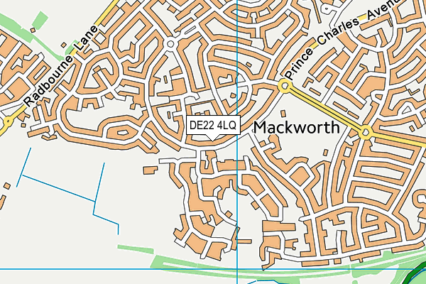 DE22 4LQ map - OS VectorMap District (Ordnance Survey)