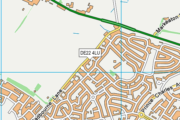 DE22 4LU map - OS VectorMap District (Ordnance Survey)