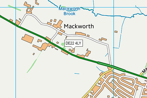 DE22 4LY map - OS VectorMap District (Ordnance Survey)
