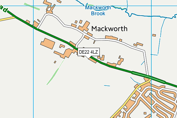 DE22 4LZ map - OS VectorMap District (Ordnance Survey)