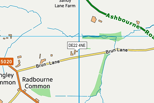 DE22 4NE map - OS VectorMap District (Ordnance Survey)